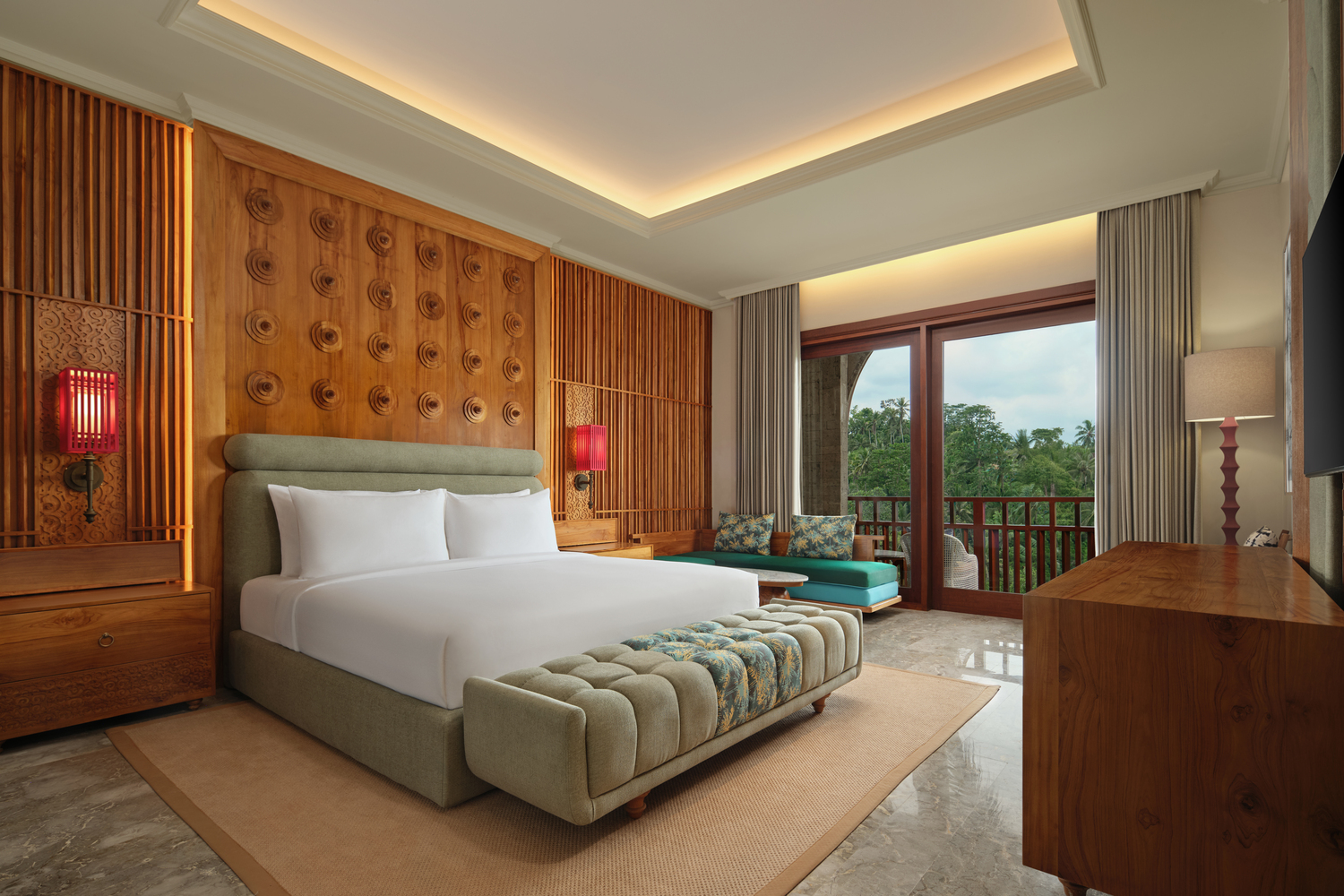 Suite bedroom dari Hiliwatu Bali di Ubud.