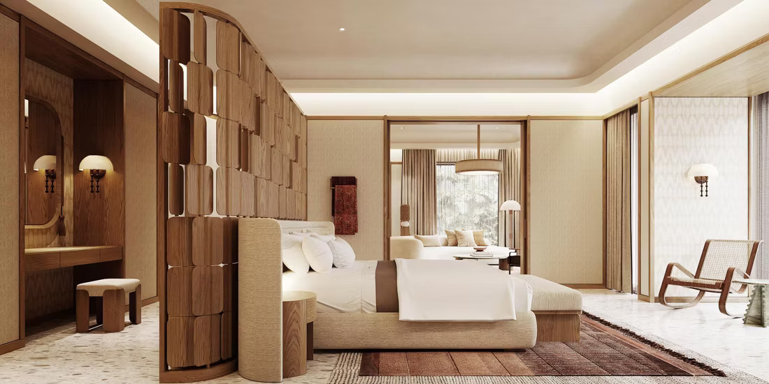 Salah satu kamar mewah yang dimiliki Kimpton Suntaya Bali, Ubud.