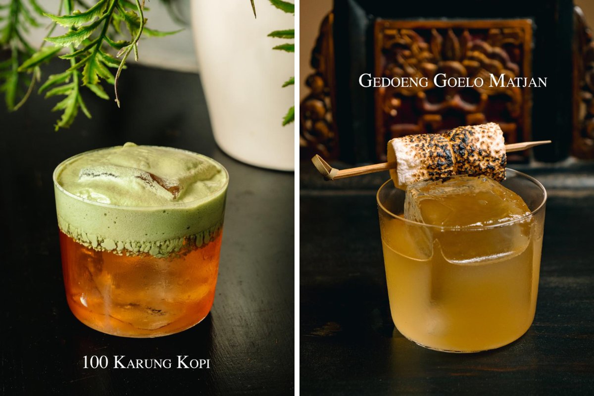 100 Karung Kopi dan Gedoeng Goelo Matjan menjadi salah dua signature cocktail di Tiger Bar.