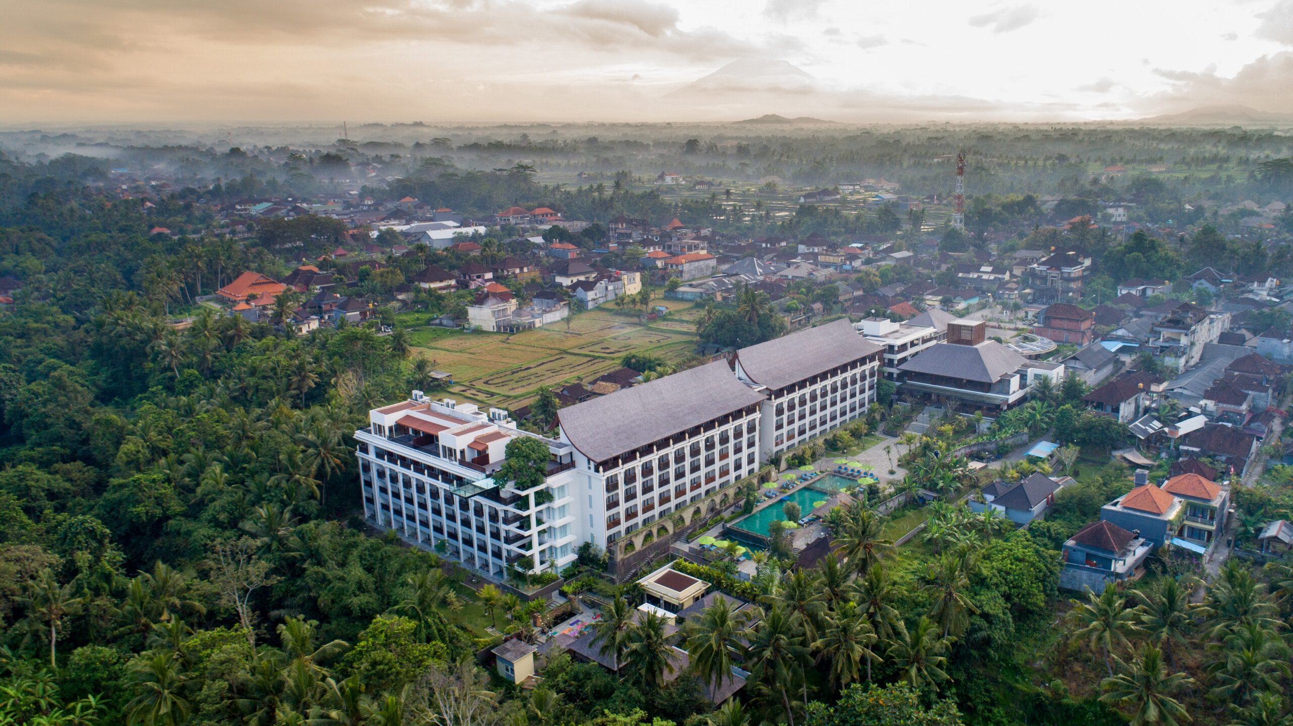 Tampak udara dari Element yang satu grup dengan Westin, Bali.
