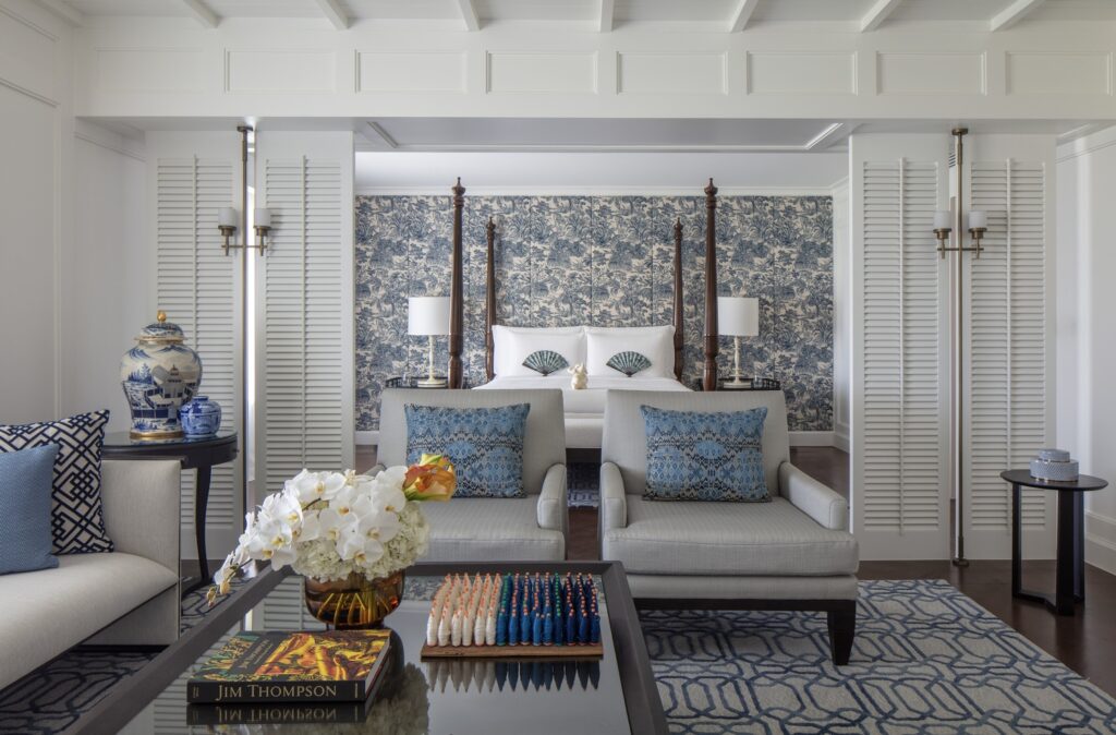 TAmpilan kamar suite king bedroom milik Anantara Siam Bangkok.
