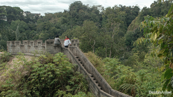Salah satu sudut The Great Wall of Koto Gadang, versi mini Tembok Cina.