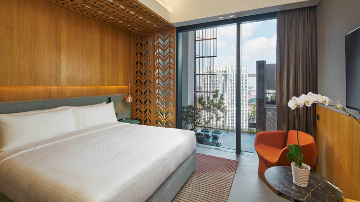 hotel singapura, oasia downtown
