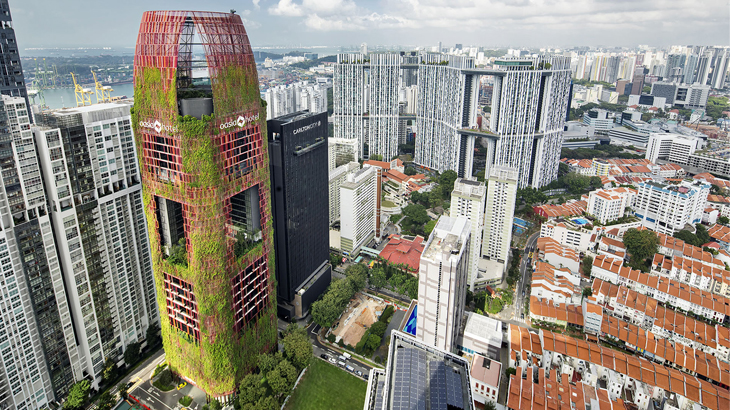 hotel singapura, oasia downtown