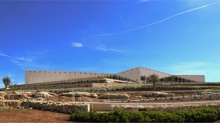 Fasad Palestinian Museum. (Foto: Khaled Fanni)