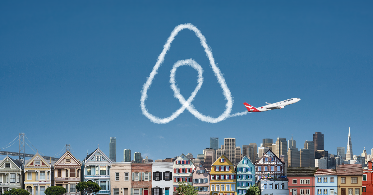 Qantas, salah satu maskapai yang bekerja sama dengan Airbnb,