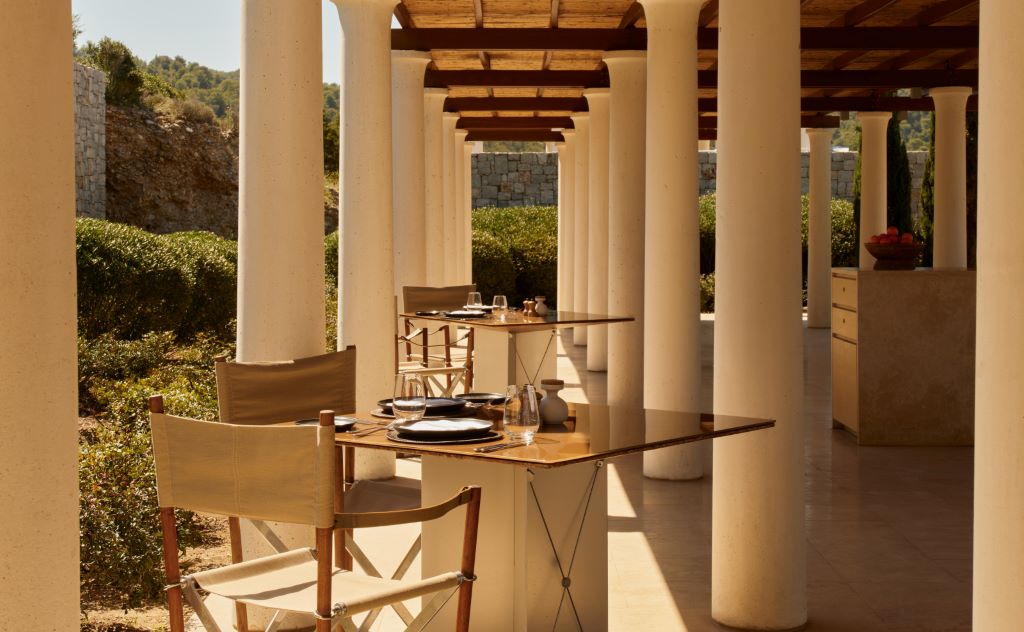 Amanzoe di Yunani yang menjadi bagian dari restoran Nura Aman.
