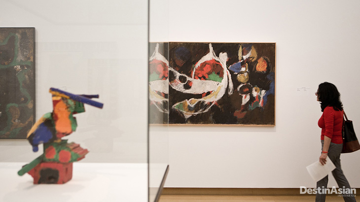 Salah satu sudut Museum Stedelijk, museum yang memajang benda seni kontemporer.